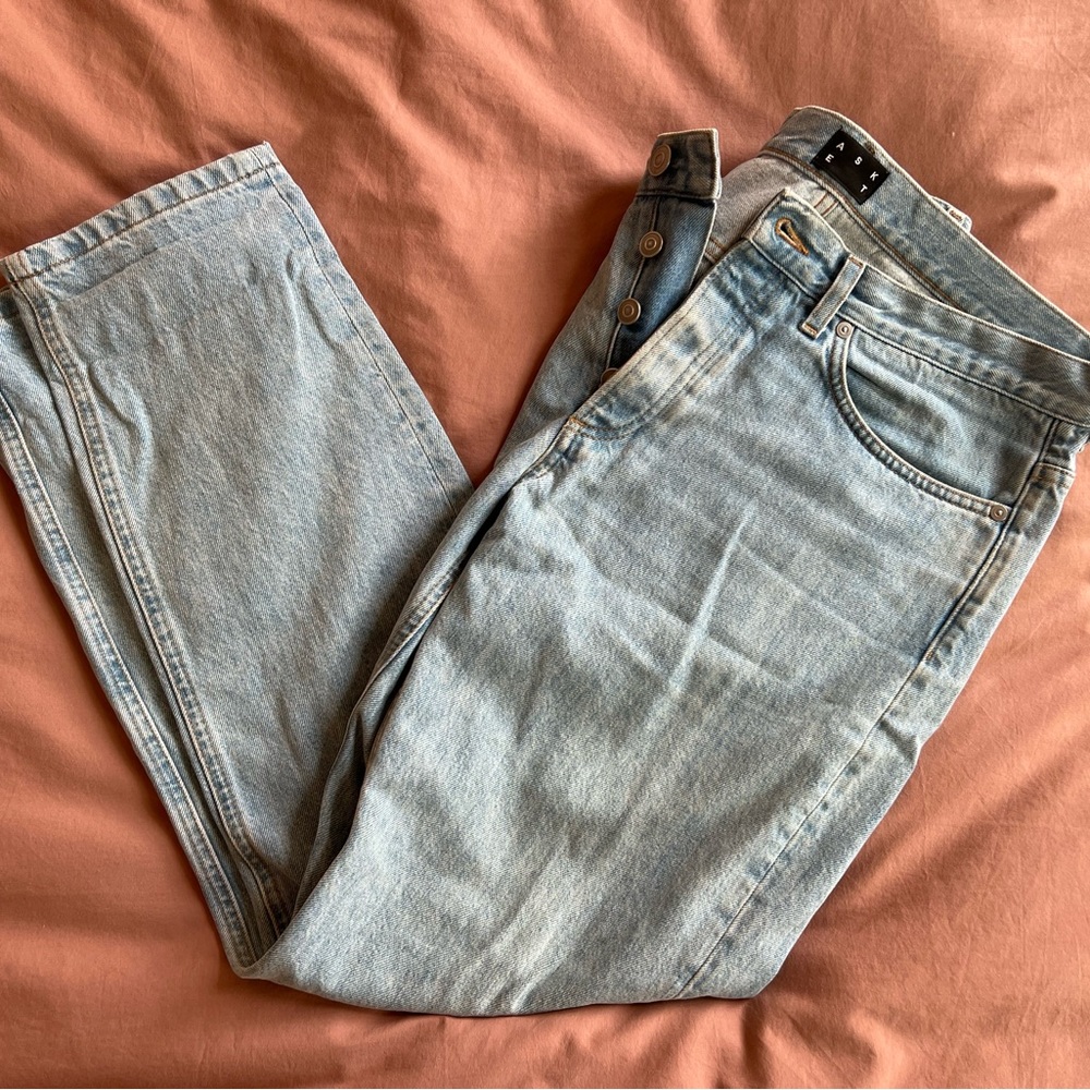 ASKET Mens light wash jeans